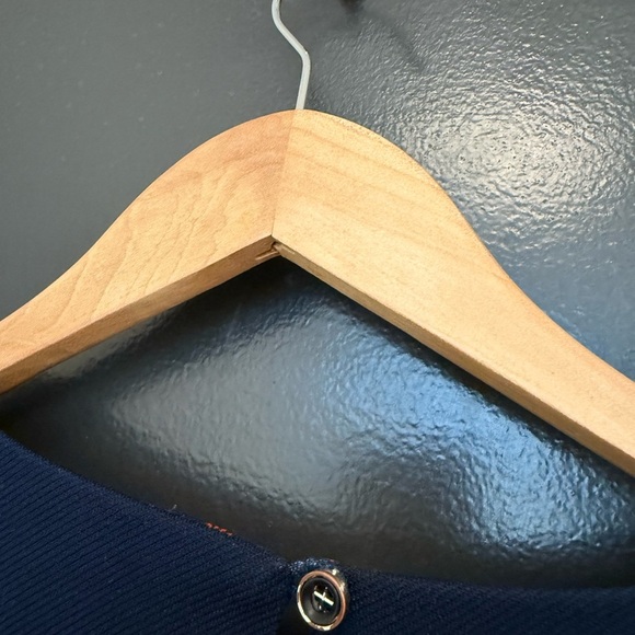 Yumi size 8 (12 UK) GUC lobster Casual Blue Sheath Dress with Crew Neck - Picture 10 of 13